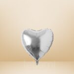 Silver Heart Foil Balloon – 1 Piece Wholesale in Qatar - 1025