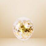 Confetti Gold Helium Balloon – 1 Piece Wholesale in Qatar - 1027