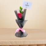 Fuciya Rose & Ruscus Combo – Bold Elegance – Wholesale in Qatar - 1093