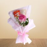 Mixed Rose Trio with Gypso – A Burst of Color – Wholesale in Qatar - 1095