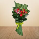 Romantic Red Rose & Astromeria Bouquet – Wholesale in Qatar - 1183