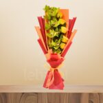 Yellow Rose & Cymbidium Charm – Wholesale in Qatar - 1189