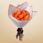 Vibrant Orange Rose Bouquet – Wholesale in Qatar - 1205