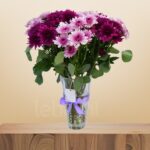 Elegant Carnation & Eucalyptus Bouquet – Wholesale in Qatar - 1275