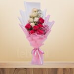 Fuciya & White Rose Harmony with Gypso – Wholesale in Qatar - 1293