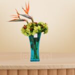 Elegant Hydrangea & Paradise Flower Arrangement – Wholesale in Qatar - 1294