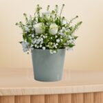 Baby Rose & Gypso Ceramic Vase Arrangement – Wholesale in Qatar - 1352