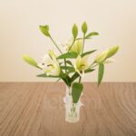 White Lily Vase Arrangement – Wholesale in Qatar - 1367