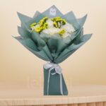 Vibrant Chrysanthemum & Statice Bouquet – Wholesale in Qatar - 1418
