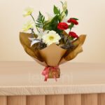 Lily, Gerbera & Carnation Bouquet – Wholesale in Qatar - 1434