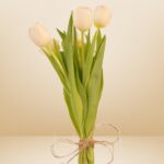 Pure White Tulip Bouquet – Wholesale in Qatar - 1484