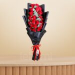 Timeless Love – 25 Red Roses with Eucalyptus – Wholesale in Qatar - 1506