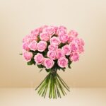 50 Pink Rose Flower Set – Twice the Charm, Double the Love - 10403