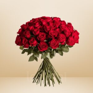 50 Red Rose Flower Set – Timeless Love in Every Bloom - 10425
